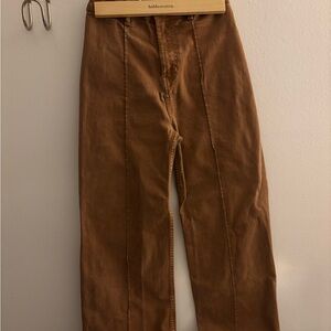Stradivarius Straight Leg Brown Jeans